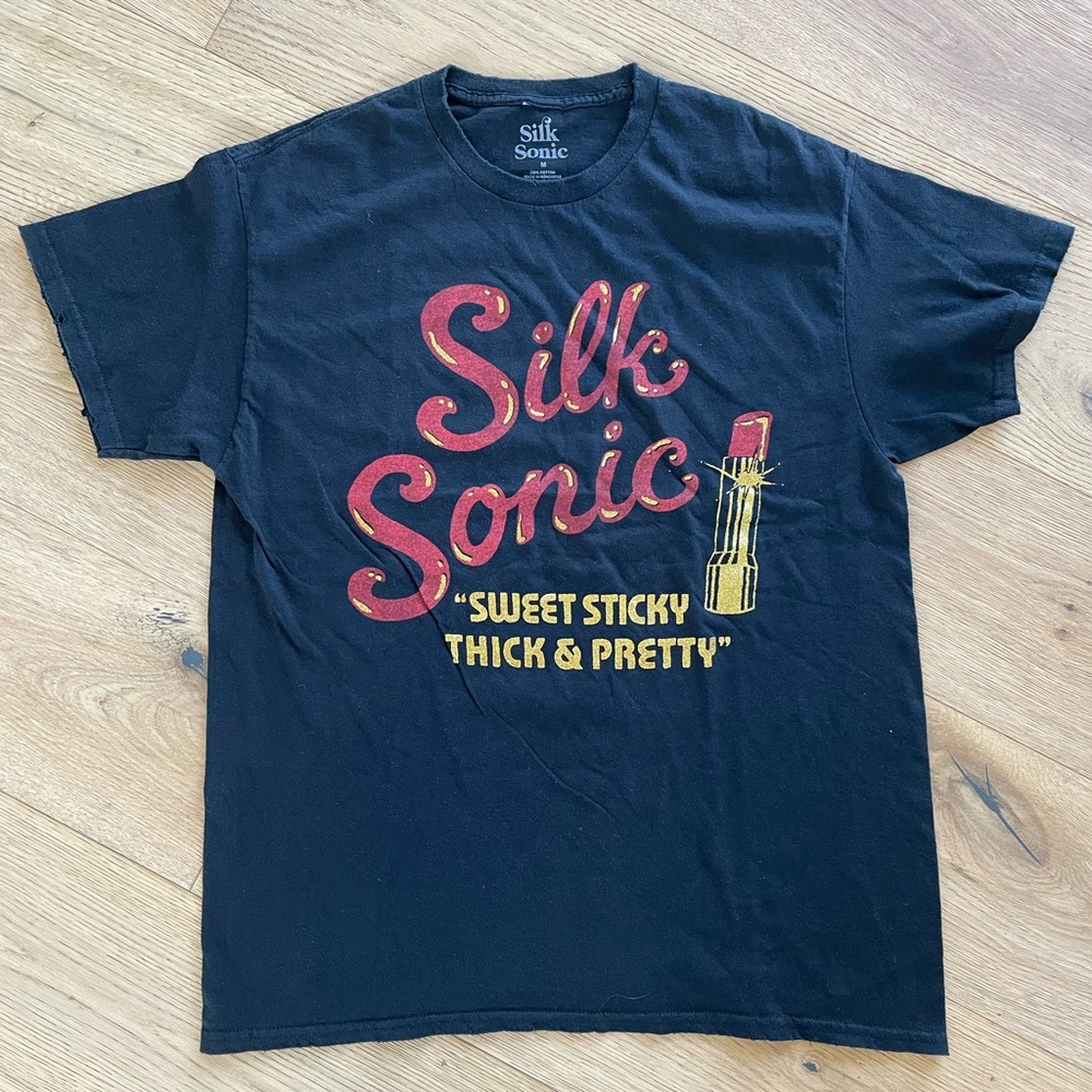 Silk Sonic Bruno Mars Anderson .Paak Deadstock Concert Merch Tee M or L